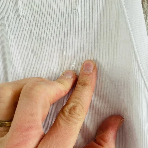 Madewell White Ribbed Tank NWT - Picture 5 of 5